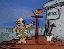Leave writing in stone to Fred Flintstone